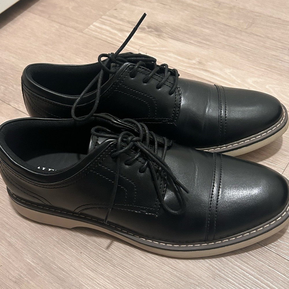 Alfani Men's Black Leather Oxford Shoes